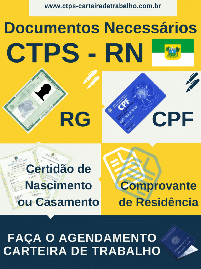 Agendamento Carteira de Trabalho RN - Rio Grande do Norte - CTPS